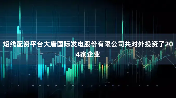 短线配资平台大唐国际发电股份有限公司共对外投资了204家企业